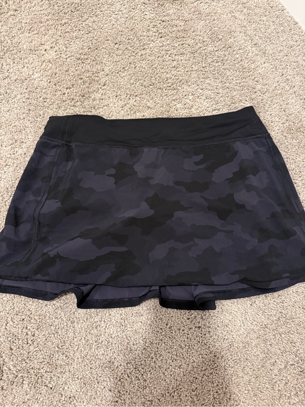 Camo lululemon Athletic Skort in Dark Gray and Black
